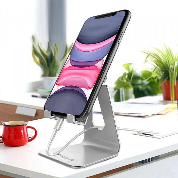 Lucrave Supporto Telefono, Porta Cellulare, Dock Telefono, Dock in Alluminio per iPhone 16 15 14 13