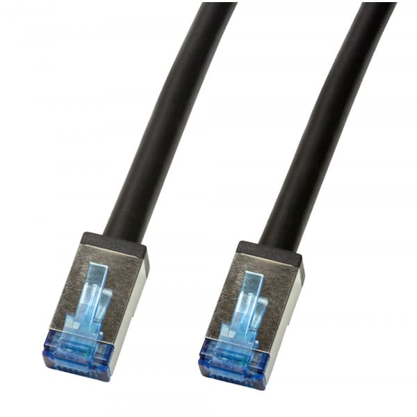 InLine Cavo Di Rete Sottile Cat.6A S/FTP 0,3m Blu – Rame Puro, PoE, LSZH – Ultra Flessibile - 2