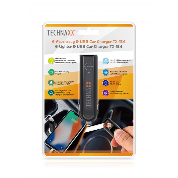 TFA Dostmann Accendino Elettrico Ad Arco Con Collo Flessibile – Ricaricabile USB, Senza Fiamma, Antivento, Nero