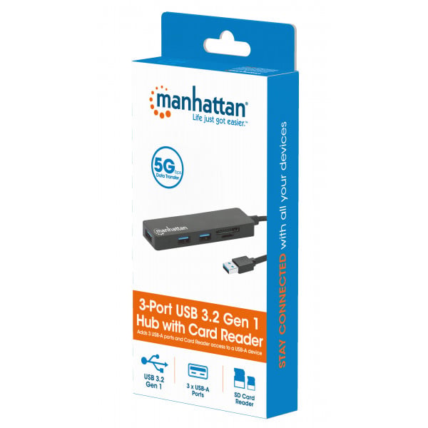 EKit Mdhek Hub Da Scrivania Multifunzione Con 3 Porte USB 2.0, Audio E Lettore Di Schede SD/MMC/MS/M2 - 2