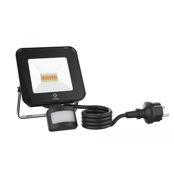 Luminea Faretto LED Da Esterno Wireless Con Sensore Di Movimento PIR – 300lm, IP44, Batterie AA, Regolabile, Nero - 3
