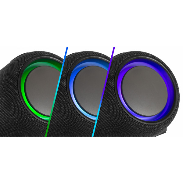 OHAYO Cassa Bluetooth 5.3 Mini con Luci RGB, Altoparlante Portatile Impermeabile IPX7, 24H Autonomia, Casse Compatto per iPhone, Feste, Outdoor, Nero  44