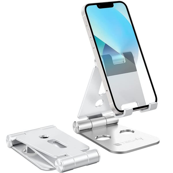 SELVFZ Supporto per cellulare Supporto pieghevole per tablet da scrivania Supporto per telefono antiurto Angoli multipli regolabili