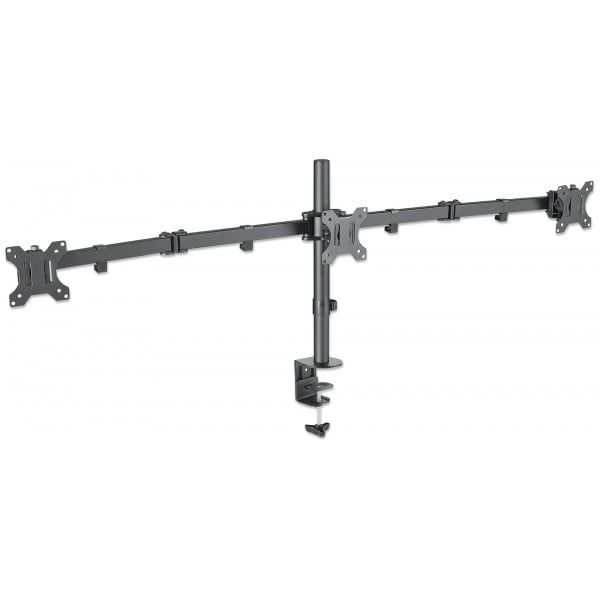 Stand Steady Techtonic - Convertitore Da Scrivania Elettrico Con Supporto Per Triplo Monitor - Alzata Ergonomica Con Vassoio Tastiera - 2