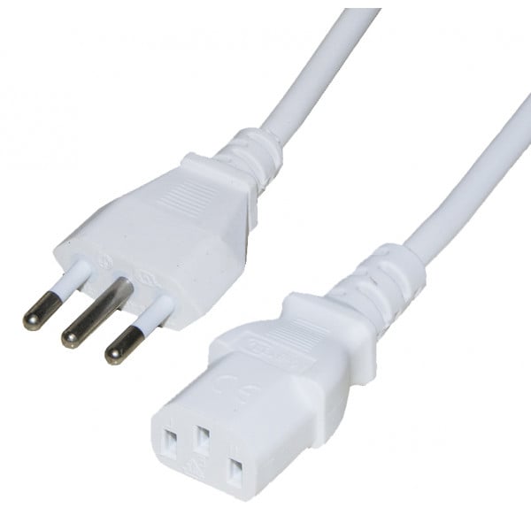 Cavo Di Alimentazione C13 1,8m 3 Pin IEC 320 – FSKE Per PC, Monitor, Stampante, TV