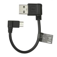 Cavo USB Angolato A Maschio / Micro B Maschio 0,12 cm Nero - FONTASTIC - ICOC MUSB-A-912