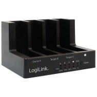 Docking Station Clone USB 2.0 SATA 2.5" e 3.5" x4 - LOGILINK - I-CASE SATA-TST34