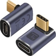 Adattatore USB-C™ Maschio/Femmina Angolato 90° 40Gbps 4K e 8K - TECHLY - IADAP USB4C-40G