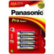 Blister 4 Batterie Mini Stilo AAA Alcaline LR03 Pro Power - PANASONIC - IBT-PLR03-B4