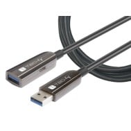 Cavo Ottico Attivo USB 3.0 SuperSpeed AOC USB A M/F 20m Nero - TECHLY - ICOC U3AMF-HY-020