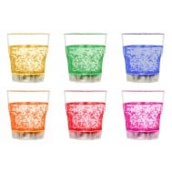 Confezione da 6 Bicchieri Tumbler 250 ml con 6 Colorazioni LED - TECHLY - IC-GLASS03