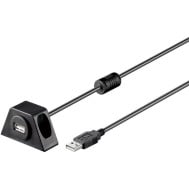 Prolunga USB 2.0 fissabile con viti 1,2 m Nero - OEM - ICOC U2-AA-12-MNT