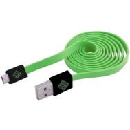 Cavo Flat USB AM a Micro USB M 1m Verde / Nero - BLUEDIAMOND TO GO - ICOC MUSB-FLV