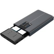 Box Esterno Duplicatore Clone Offline USB3.2 Gen 2x2 USB-C™ M.2 PCIe NVME 20 Gbps - TECHLY NP - I-CASE NVME2-CLONE