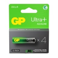Confezione 4 Batterie GP Ultra Plus Alcaline Stilo AA 15AUP/LR6 - GP BATTERIES - IC-GP151422