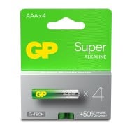 Confezione 4 Batterie Super Alcaline Ministilo AAA 24A/LR03 - GP BATTERIES - IC-GP151428