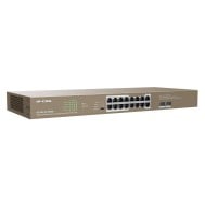 Unmanaged Switch Ethernet 16 Porte PoE 16GE+2SFP G1118P-16-250W - IP-COM - ICIP-G1118P-16