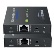 Extender HDMI 4K@60Hz 18Gbps HDR10 su cavo Cat.6/6A/7 fino 70 metri zero latenza - TECHLY - IDATA EXT-565