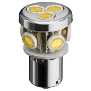 Lampada LED 12V BA15s Bianco Freddo - GOOBAY - I-HLED-BA15S-W