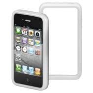 Bumper (Cornice) in silicone per iPhone4 S Bianca - GOOBAY - I-PHONE-BUM-4SWH