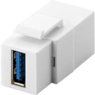 Adattatore Keystone 2x USB 3.0 A Femmina Bianco - GOOBAY - IWP-ADAP-USB3W