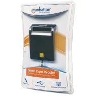 Lettore/Scrittore di Smart Card Usb 2.0 Nero Compatto - MANHATTAN - I-CARD CAM-USB2