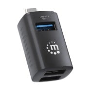 Hub USB-C™ 3.2 Gen1 a 3 porte USB-A Compatto Nero - MANHATTAN - IUSB31C-MINIHUB3