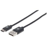 Cavo HiSpeed USB A Maschio / USB-C Maschio 1m Nero - MANHATTAN - ICOC MUSB20-CMAM10