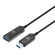 Cavo Ottico Attivo USB 3.2 Gen 2 SuperSpeed+ AOC USB A M/F 50m - MANHATTAN - ICOC U32AMF-HY-050MH