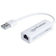 Adattatore USB 2.0 con porta Ethernet LAN 100Mbps - MANHATTAN - IDATA ADAP-USB2
