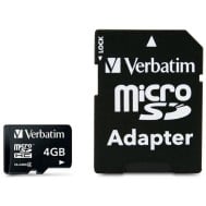 Memoria MicroSDHC da 4 GB con adattatore - VERBATIM - IDATA SD-DUO-4GB