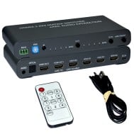 Switch Matrix HDMI 4x2 8K con Estrattore Audio Esterno - TECHLY - IDATA HDMI-MX428KA