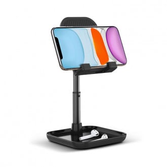 Uonlytech 2pezzi Supporto Per Tablet e Smartphone e Regolabile Porta Telefono Compatto Per Scrivania e Uso Quotidiano Resistente e Facile Da Trasportare