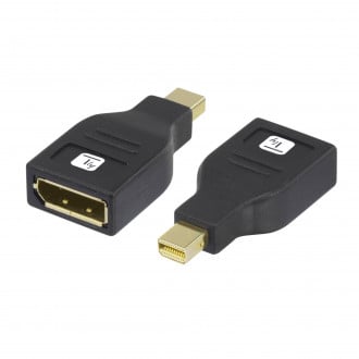 Lindy 41070 Adattatore Attivo Mini DisplayPort 1.2 A HDMI E VGA – 4K E Full HD, Per Mac E PC