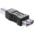 Adattatore Convertitore USB A Femmina USB B Maschio Nero - GOOBAY - IADAP USB-AF/BM-5