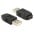 Adattatore Convertitore USB A Maschio a Mini B Femmina Nero - MANHATTAN - IADAP USB-AM/5F-0