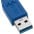Cavo Prolunga USB 3.0 Superspeed A maschio/A femmina 0,5m Blu - TECHLY - ICOC U3-AA-005-EX-5