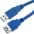 Cavo Prolunga USB 3.0 Superspeed A maschio/A femmina 0,5m Blu - TECHLY - ICOC U3-AA-005-EX-0