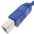 Cavo USB 3.0 Superspeed A maschio/B maschio 0,5 m blu - TECHLY - ICOC U3-AB-005-BL-6