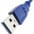 Cavo USB 3.0 Superspeed A maschio/B maschio 0,5 m blu - TECHLY - ICOC U3-AB-005-BL-5