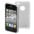 Cover Rigida con Bumper in Silicone Trasparente per iPhone4  - GOOBAY - I-PHONE-HD-TR-1